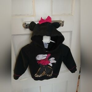 2/$25 9m Baby Minnie Mouse Disney Sweater Hoodie Girls Clothing